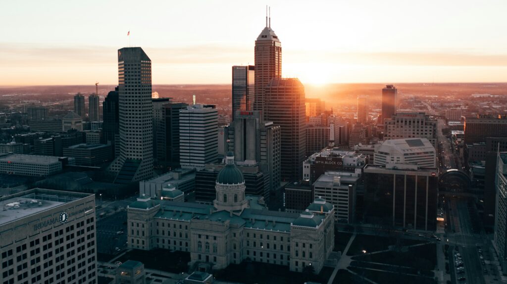 Indianapolis, IN -- Aerial